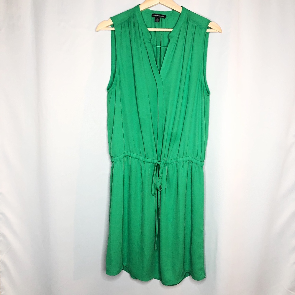 Hilary Radley Green Sleeveless Tunic Dress, Sz 10